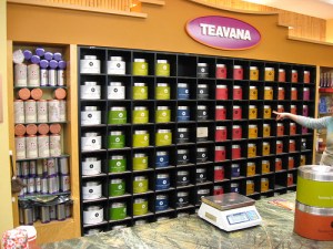 Teavana wall o' tea